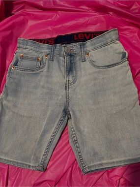 Levi's Faded Light Blue Denim Shorts